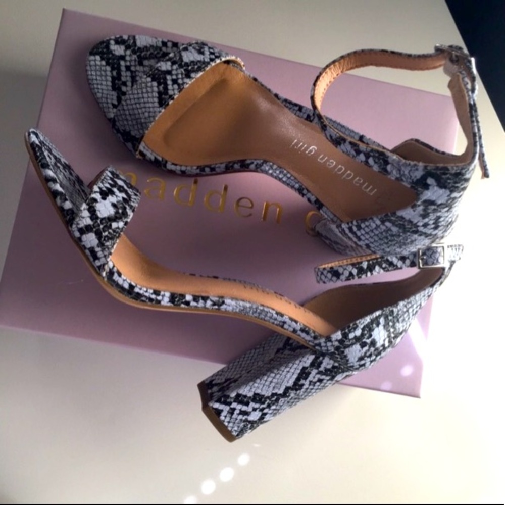 Snake print Madden Girl heels
